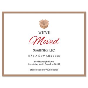 We've Moved Announcement