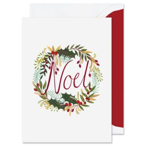 Noel Wreath Greeting Card