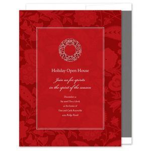 Paisley Red Invitation