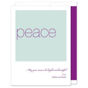Plum Peace Greeting Card