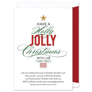 Holly Jolly Invitation