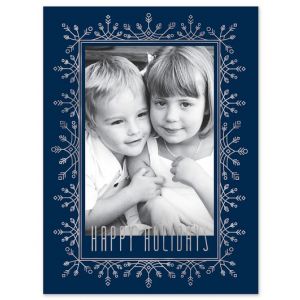 Frosted Flurries Photo Card