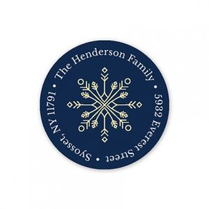 Frosted Address Label