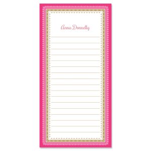 Pink & Gold List Pad
