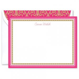 Pink & Gold Flat Card