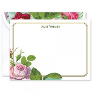 Garden Rose Flat Card