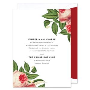 Shop Floral Wedding Invitations at Fine Stationery