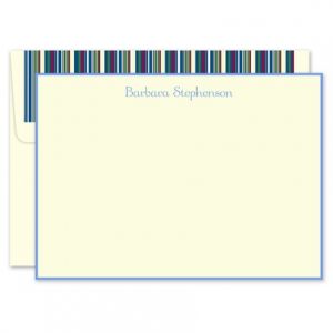 Soft Blue Ivory Flat Card