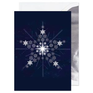 Snowflake Star Greeting Card