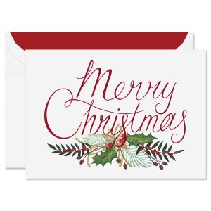 Merry Greenery Greeting Card
