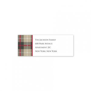 Wallace Tan Address Label