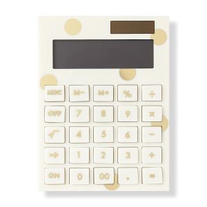 Gold Dot Acrylic Calculator