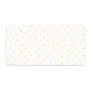 Gold Dot with Script Desk Pad