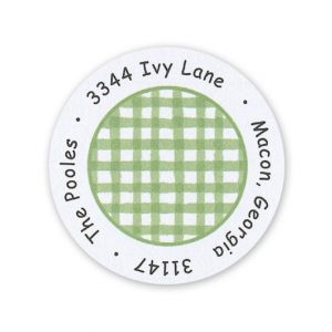 Green Check Label