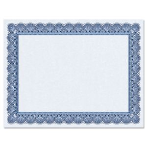 Elite Blue Certificate on Blue Parchment - Set of 50