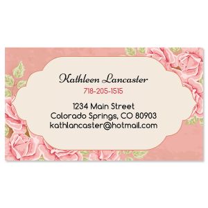 Romantic Rose Business Cards