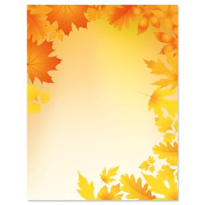 Autumn Leaves Fall Letter Papers