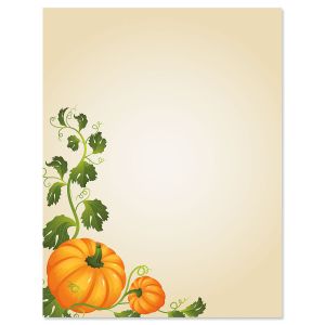 Pumpkin Vines Letter Papers