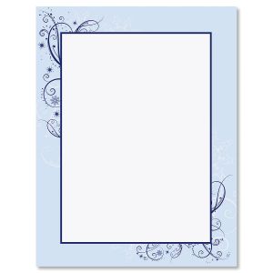 Frosted Glimmer Frame Letter Papers