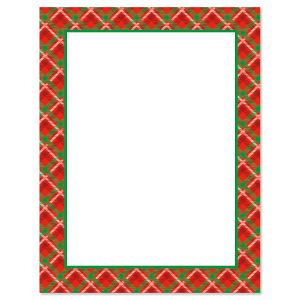 Plaid Frame Letter Papers