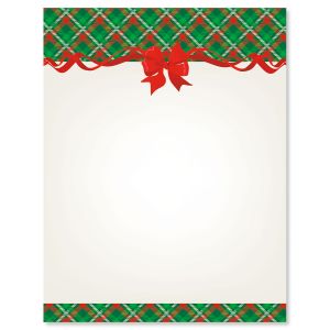 Plaid & Ribbon Letter Papers