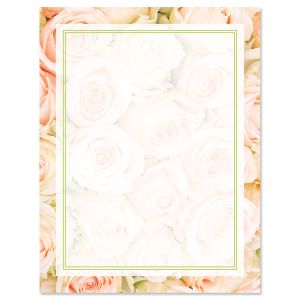Pale Pink Roses Letter Papers