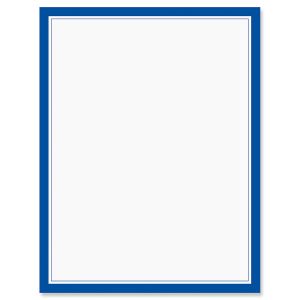 Blue Frame 4th of July Letter Papers