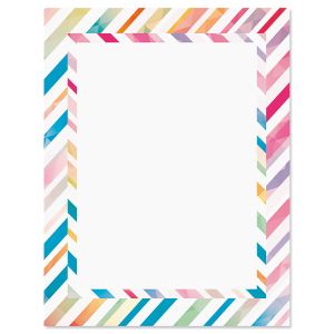 Stripe Rainbow Letter Papers