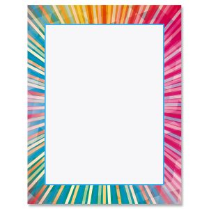 Rainbow Rays Letter Papers