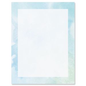Watercolor Wash Letter Papers