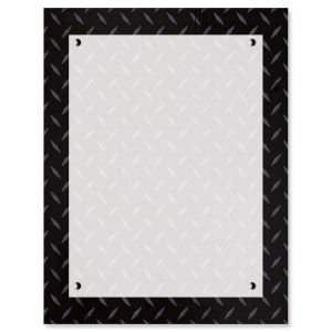 Black Steele Plate Letter Papers