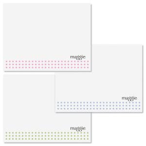 Mini Square Note Cards  (3 Colors)