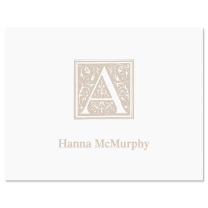 Swirl Note Cards-Taupe-608502C