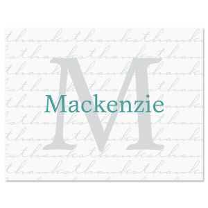 Extravagant Thank You Cards-Teal-609282C