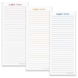 Color Wash Lined List Pad