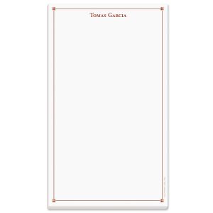 Atticus Note Pad-Red-609314C