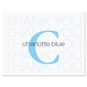 Alpha Beta Thank You Card-Blue-609317B