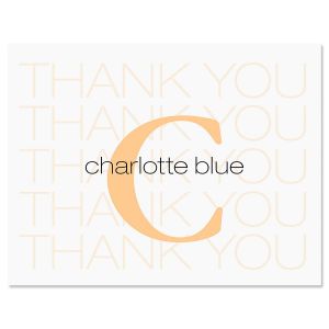 Alpha Beta Thank You Card-Orange-609317C