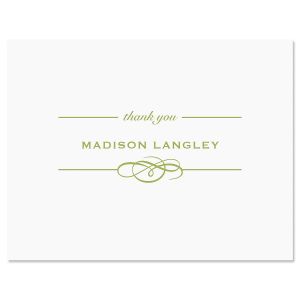Distinction Thank You Card-Green-609322B