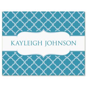 Renaissance Note Cards - Teal