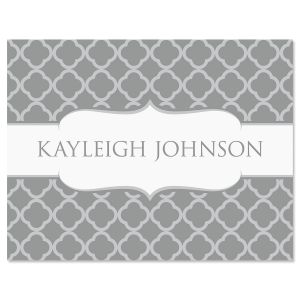 Renaissance Note Cards-Gray-611448B
