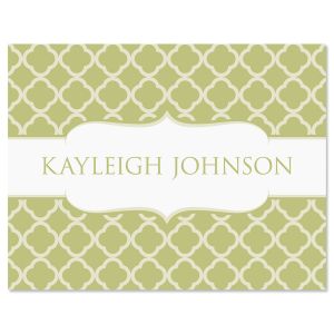 Renaissance Note Cards-Olive-611448C