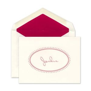 Oval Note Card