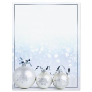 Shimmering Ornaments Letter Papers