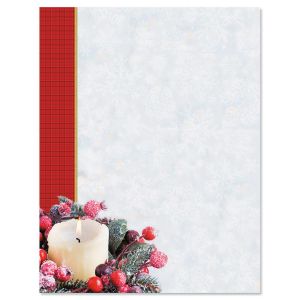 Candlelight Holiday Letter Papers