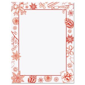 Holiday Sketch Letter Papers