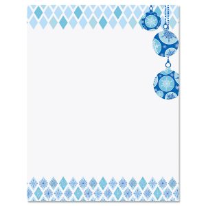 Snowflake Ornaments Letter Papers