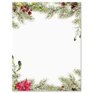 Pine Berries Letter Papers