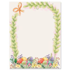 Basket Border Letter Papers