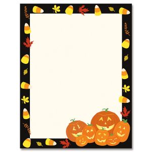 Halloween Jack Stack Letter Papers
